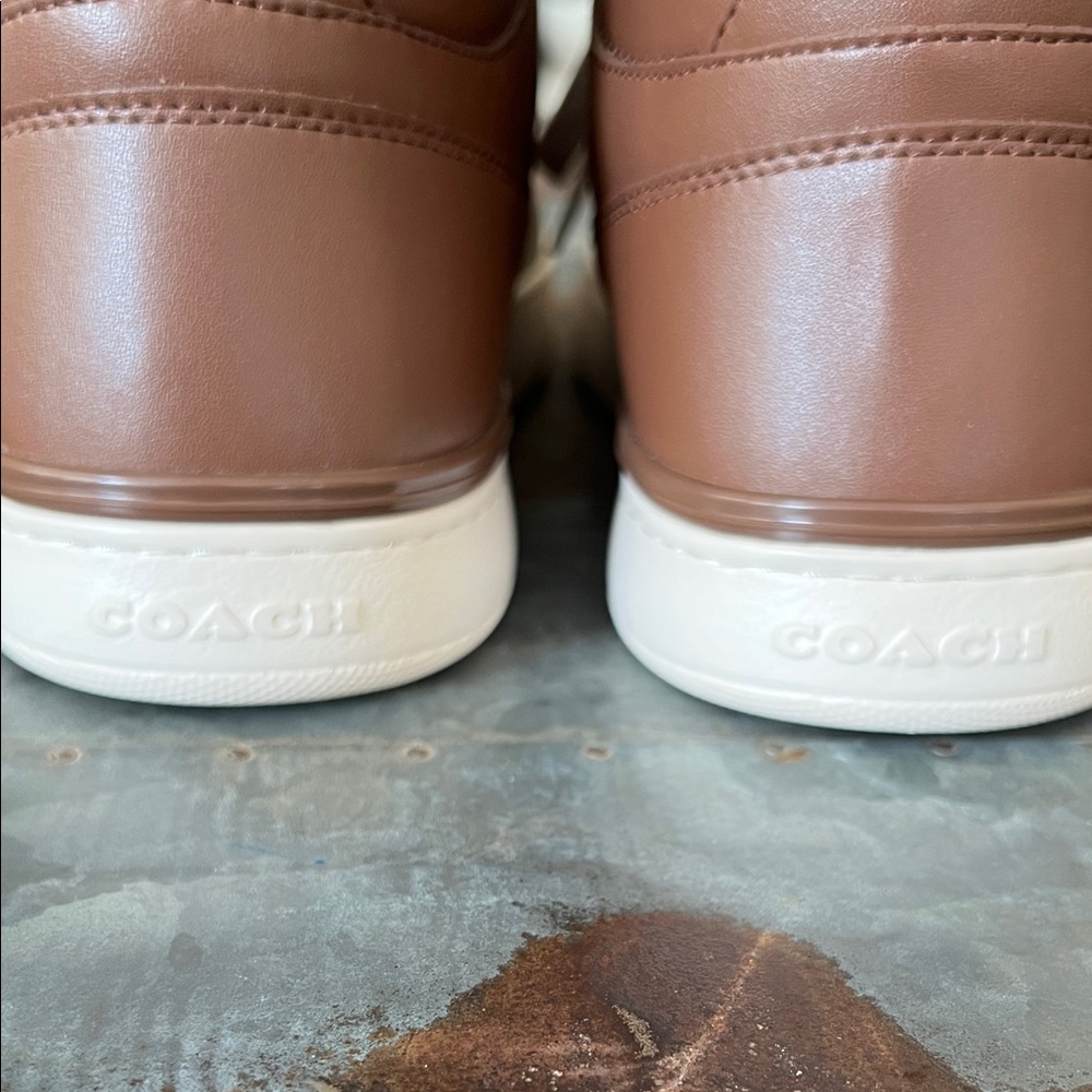 NWOT Coach | Clip Court High Top Signature Canvas Sneakers | Size 13 - Picture 5 of 15